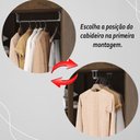 Ver imagem 7 de Guarda Roupa Solteiro 4 Portas 2 Gavetas Exemplar Plus - Imbuia/champanhe
