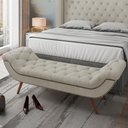 Ver imagem 3 de Cabeceira Cama Box Queen 160cm Provença e Recamier Veneto P02 Bouclé Cru - Mpozenato