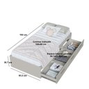 Ver imagem 3 de Cama de Solteiro com 3 Gavetas Genebra Arenas