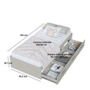 Ver imagem 3 de Cama de Solteiro Juvenil com 3 Gavetas Genebra