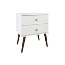 Ver imagem 1 de Mesa Cabeceira Casal RT 3032 c/ 2 Gavetas Branco - Movelbento
