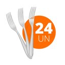 Ver imagem 1 de KIT - 24 Garfos de Mesa Luxo Laguna em Aço Inox GITOP - Tramontina