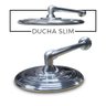 Ducha Slim Cascata Chuveiro Piscina Chuveirão Alumínio 8 Pol - 3