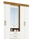 Ver imagem 2 de Guarda-Roupa Casal com Espelho 6 Portas 3 Gavetas Capelinha Débora Acp - Mel/Off-White