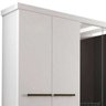 Guarda-Roupa Linhares com 6 Portas e 4 Gavetas com Acabamento Em Vidro Panan Móveis - Branco - 3
