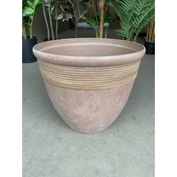 Vaso para Planta Grande Decoração Sala Varanda Jardim (liso/bege) - 8
