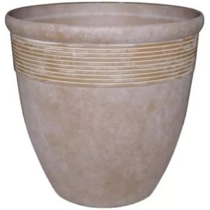 Vaso para Planta Grande Decoração Sala Varanda Jardim (liso/bege)