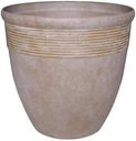 Ver imagem 3 de Vaso para Planta Grande Decoração Sala Varanda Jardim (liso/bege)