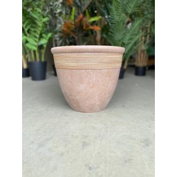 Vaso para Planta Grande Decoração Sala Varanda Jardim (liso/bege) - 3