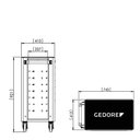 Ver imagem 5 de Carrinho Para Ferramenta Com 6 Gavetas Preto R20152106 GEDORE RED