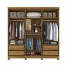 Guarda-Roupa Casal Ibiza 6 Portas Docelar Móveis - Rovere Prime - 6