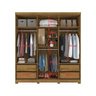 Guarda-Roupa Casal Ibiza 6 Portas Docelar Móveis - Rovere Prime - 4