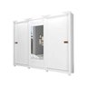 Guarda-Roupa Casal Paris 3 Portas Slide Docelar Móveis - Branco - 2