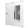 Guarda-Roupa Casal Paris 3 Portas Slide Docelar Móveis - Branco - 3