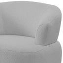 Ver imagem 5 de Poltrona Giratória Orgânica para Sala Living Florea M05 Bouclê Cinza - Lyam Decor