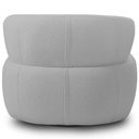 Ver imagem 7 de Poltrona Giratória Orgânica para Sala Living Florea M05 Bouclê Cinza - Lyam Decor