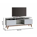 Ver imagem 5 de Rack Classic +2G 180cm Branco Acetinado - Imcal Móveis