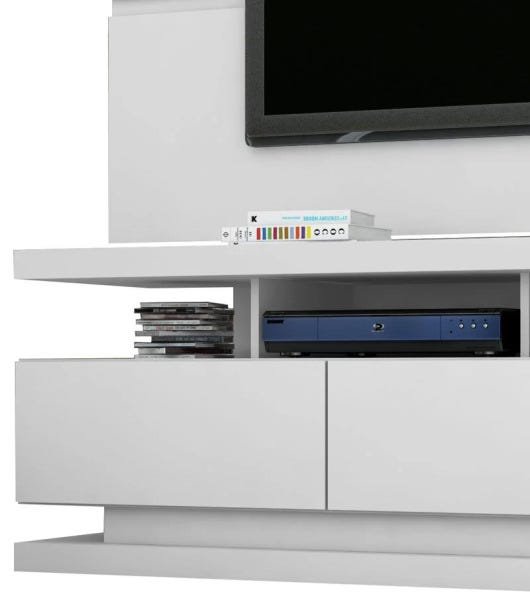 Rack com Painel Vivare Branco - Giga Móveis - 3