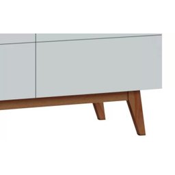 Rack Classic 3 Gavetas 180cm Branco Acetinado - Imcal Móveis - 3