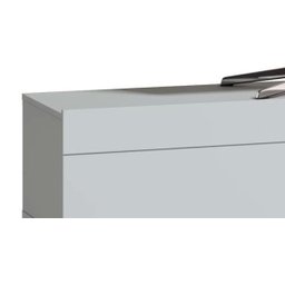 Rack Classic 3 Gavetas 180cm Branco Acetinado - Imcal Móveis - 2