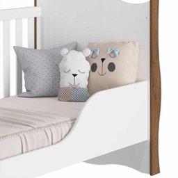 Berço Sonho com Regulagem de Altura Mini Cama Permóbili Móveis - Savana/Branco - 4
