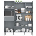 Ver imagem 3 de Armário para Cozinha Kit Isabel Cinza Fosco - Ajl