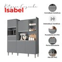 Ver imagem 4 de Armário para Cozinha Kit Isabel Cinza Fosco - Ajl