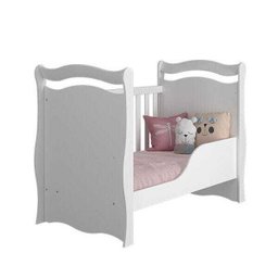 Berço Sonho com Regulagem de Altura Mini Cama Permóbili Móveis - Branco - 3