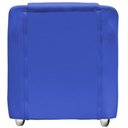 Ver imagem 3 de Kit 3 Poltronas Decorativa para Sala Manicure Recepção Mila Corino Azul Marinho Pés Plástico Cromado