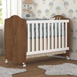 Berço Chamego com Regulagem de Altura Permobili - Savana/Branco - 1