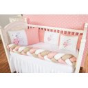Ver imagem 2 de Kit Berço Estampado 6 Peças - 100% Algodão - Mosquiteiro