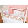 Kit Berço Estampado 6 Peças - 100% Algodão - Mosquiteiro - 2