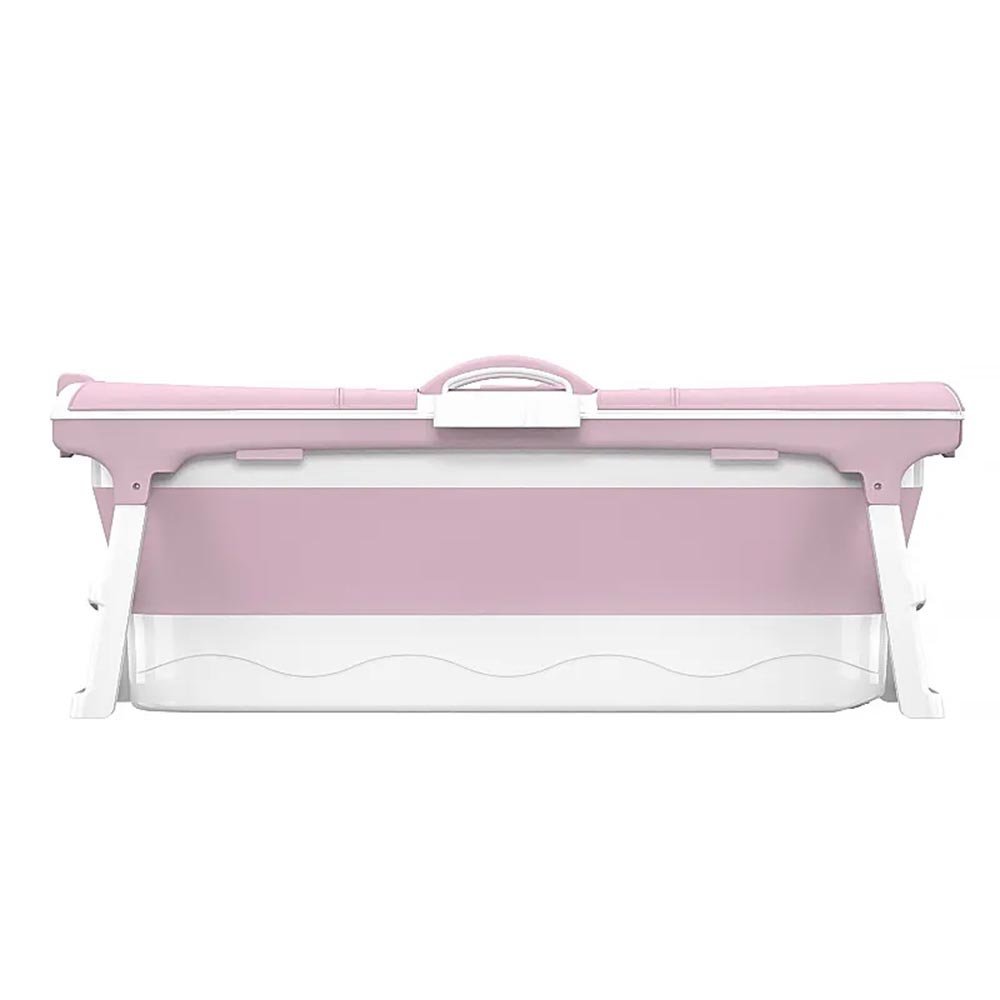 Banheira Ofurô Dobrável Portátil Adulto 148 cm Rosa 260 Litros Com Suporte VG+ - 8