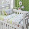 Edredom Produttex Baby Malha Circus Estampado Dupla Face Verde - 1