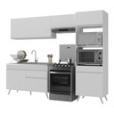 Ver imagem 1 de Armário de Cozinha Compacta 252cm Veneza Multimóveis V3693 Branco