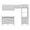 Ver imagem 7 de Armário de Cozinha Compacta 252cm Veneza Multimóveis V3693 Branco