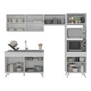 Ver imagem 6 de Armário de Cozinha Compacta 252cm Veneza Multimóveis V3693 Branco