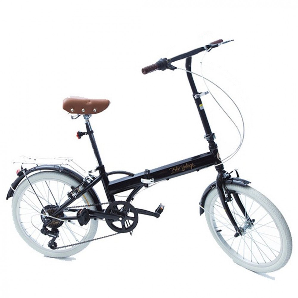 Bicicleta Dobrável Fenix Black - Kit Marcha Shimano - 6 Velocidades