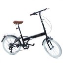 Ver imagem 1 de Bicicleta Dobrável Fenix Black - Kit Marcha Shimano - 6 Velocidades