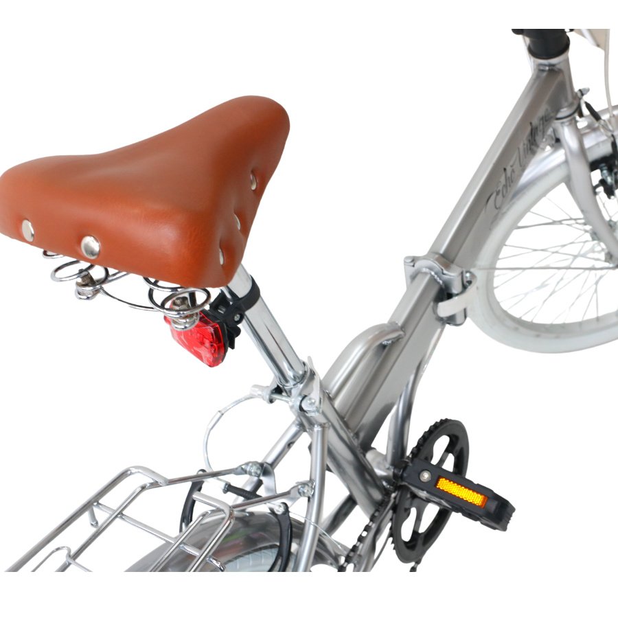 Bicicleta Dobrável Fenix Silver - Kit Marcha Shimano - 6 Velocidades - 3