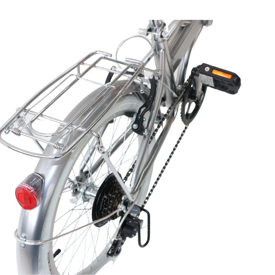 Bicicleta Dobrável Fenix Silver - Kit Marcha Shimano - 6 Velocidades - 2
