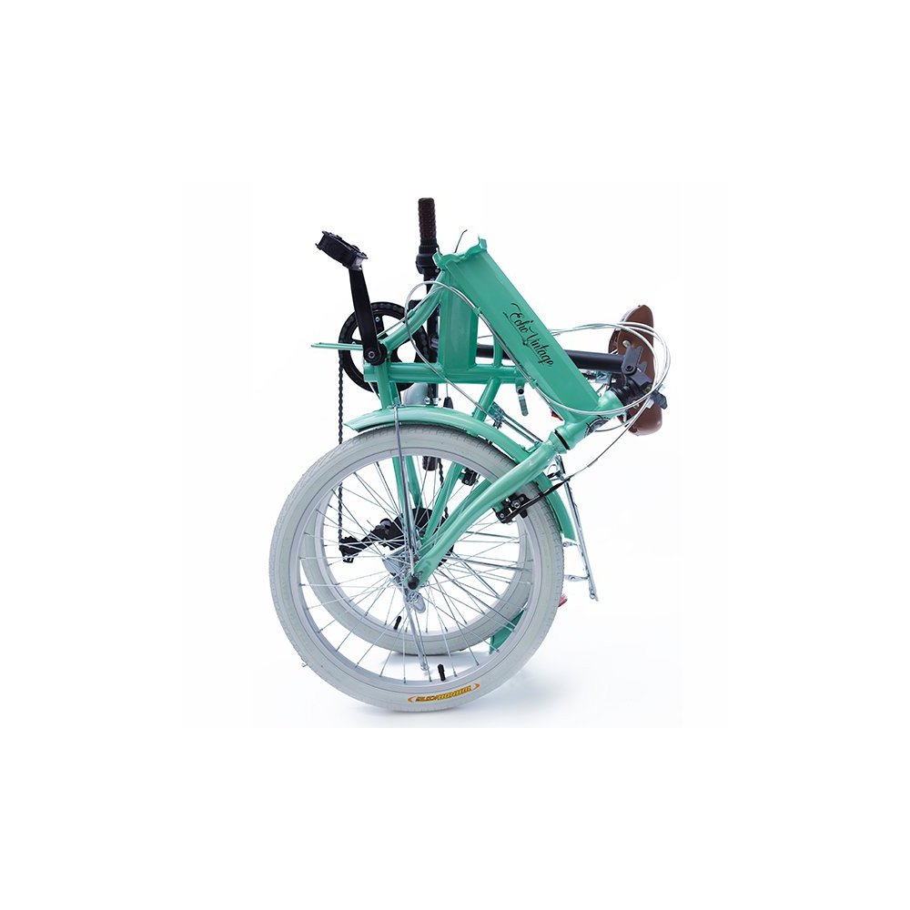 Bicicleta Dobrável Fenix Verde Light Kit Marcha Shimano 6 Velocidades Echo Vintage - 2