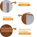 Ver imagem 3 de Guarda Roupa Solteiro Heros 6 Portas Moderna