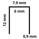 Ver imagem 4 de Perfil U para Neon de Led 8x12mm Preto 2x1m Rischio Ilunato