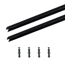 Perfil U para Neon de Led 8x12mm Preto 2x1m Rischio Ilunato - 1