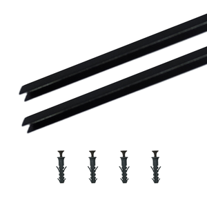 Perfil U para Neon de Led 8x12mm Preto 2x1m Rischio Ilunato