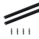 Ver imagem 1 de Perfil U para Neon de Led 8x12mm Preto 2x1m Rischio Ilunato