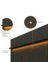 Ver imagem 6 de Conjunto Home Suspenso com Painel Ripado TV até 75 Jendal Cor:Grafite