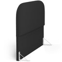 Ver imagem 6 de Cabeceira Cama Box King 195cm Orgânica Lanna W01 Bouclê Preto - Lyam Decor