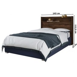 Cabeceira Casal Elite Docelar Móveis - Imbuia Prime - 4